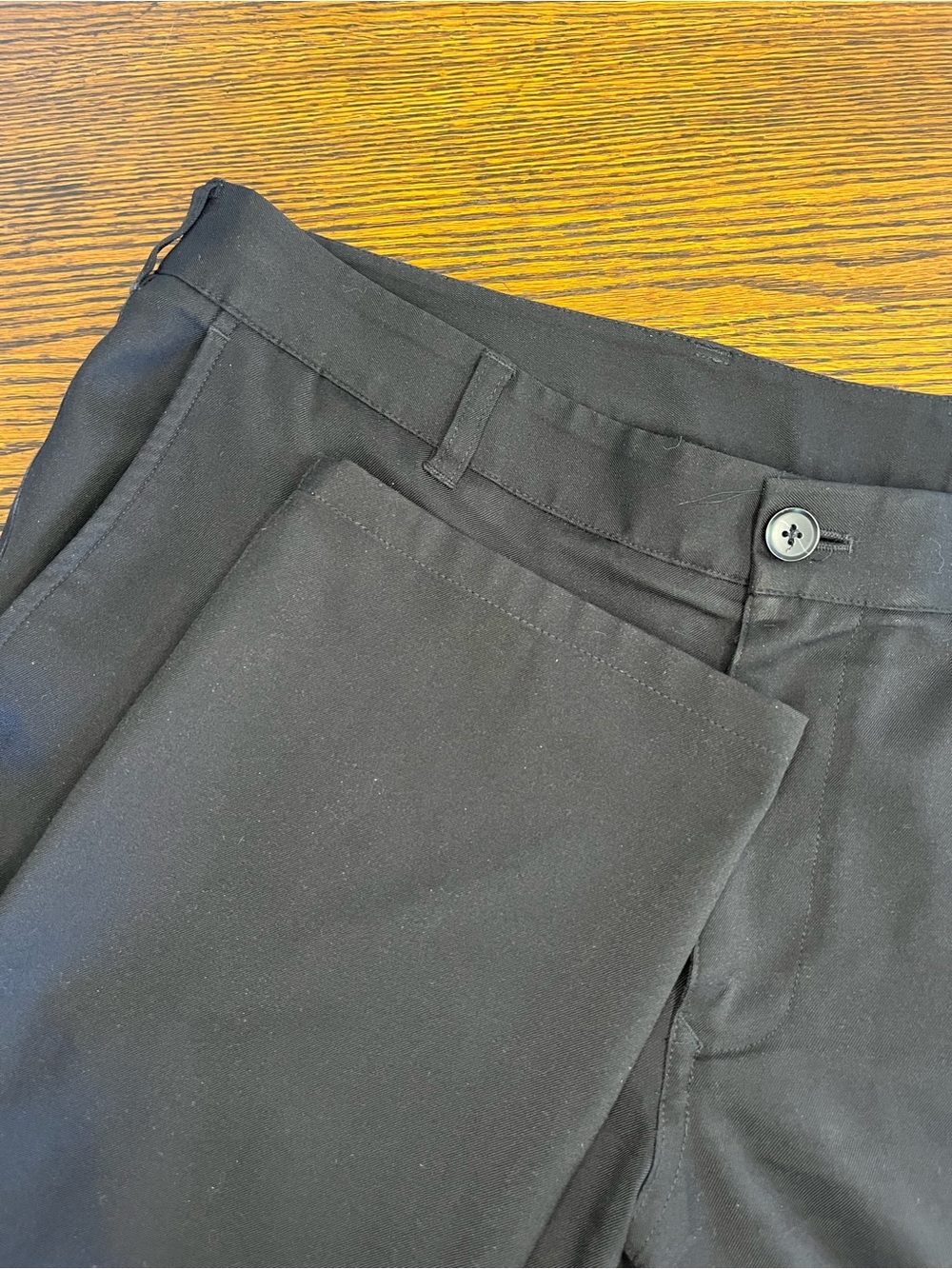 Mizzen Main Mens Baron Trim Fit Chino Pants Size 36x32 Black Performance Golf